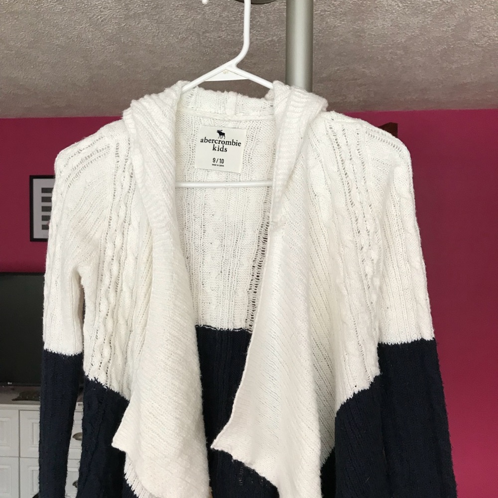 Girls A&F Hooded Cardigan